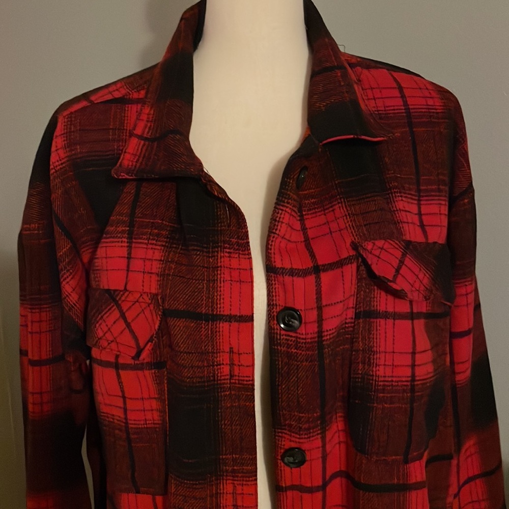 NO BOUNDARIES RED FLANNEL - Picture 2 of 7